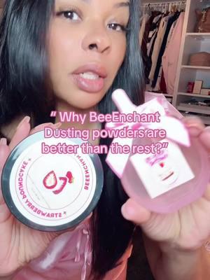 Cause TT is gonna dust you in the best and teach you all her ways. ✨🐝💕 Come get dusted and find me YT for more conversations around femininity and fragrance layering 💕 #perfume #perfumelayering #perfumelayeringcombos #dustingpowder #ismellgood #fragrance #fyp #beeenchantdust 