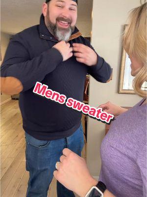 Still on a mission to find him big boy sizes on TikTok shop. #mensfashion #menssweater #sweater #tiktokshopcreatorpicks #TikTokShopFashion 