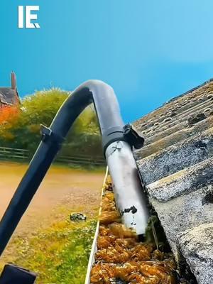 Clean gutters effortlessly with the Cyclone Gutter Vac System, removing debris safely and efficiently to maintain water flow and health. 📽️: Instagram/ aquacleansepro #guttercleaning #GutterCare #lifehacks #cleanhometips #EasyCleaning #sustainableliving