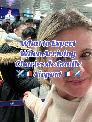 Arriving in Paris for the first time, here’s what to expect. #cdgairport #paris #visitparis #parisairport #✈️ . . #travelfyp #cdg #airportlife #flying #mynextadventure #girlswhotravel 