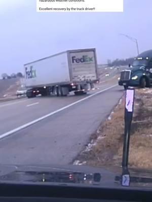 Fedex Truck Driver Sliding In Black Ice & Oversized Load With Zero Securement! #muthatruckernews @Daily Trucking Content🚛 