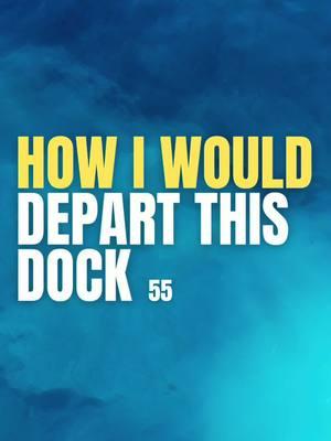 How I would DEPART this DOCK 55: If you are stressed out about docking your boat🛥️,  How To Boating will help relieve that stress so you can enjoy your time on the water🌊, DM us for more info on private boating instruction 👨🏼‍✈️ #howtoboating #howto #boating #boat #yacht #captain #wind #current #dock #marina #depart #docking 