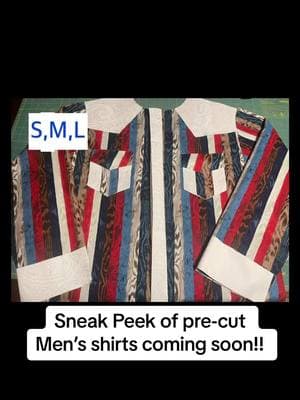 SNEAK PEEK of pre-cut men’s shirts coming out soon! Pre- ordering available so you don’t miss out on your favorite shirt. ##pearlsnapshirt #massfollowing #massfollowing🔥🔥 #foryoupageofficiall #smallbusinesstiktok #pearlsnap #pearlsnapshirts 