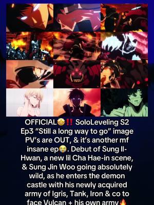 SoloLevelingS2 keeps cooking! #fyp #foryou #foryoupage #anime #sololeveling #sololevelinganime #sungjinwoo #jinwoo #sunjinwoo #sjw #igris #iron #tank #beru #chahaein #baekyoonho #sunghwan #vulcan #sololevelingseason2 #sololevelingedit #sololevelingmanhwa #manhwa #webtoon #animetiktok #animefyp #fypシ 