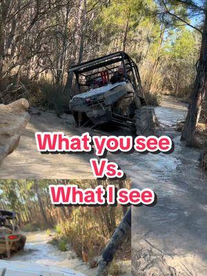 What you see vs. what I see #6x6 #offroad #4x4 #polarisranger #offroad6x6 #mudding #rzr1000 #sxs #polaris #deepcreekatvpark 