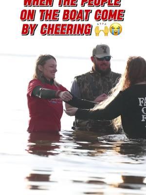 Love to see boats coming by cheering on our baptisms! Feeling the Holy Spirit across the water, hallelujah! #onaboat #baptism #revival #baptized #oldtimeyrevival #holyspirit #holyspiritactivate #jesusisking