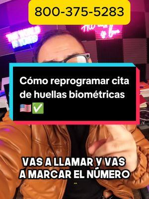 Cómo reprogramar la cita de tus huellas biométricas 🇺🇸✅️ Si deseas realizar algún trámite migratorio envíame al WhatsApp +14329945649 #permisodetrabajoasilo #permisodetrabajoenusa #citadehuellasbiometricas #biometricos #citadebiometricos #uscis #inmigracion 