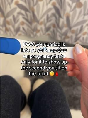 Every. Single. Time. 🙄 #lateperiod #relatableaf #periodproblem #pregnancytest #periodhumor 