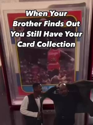 How does your brother feel about your collection? #slabmags #thehobby #topps #pokemon #jordancards #jordanauto 