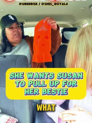 Susan is cheap! It’s #UberRisk w @Toya Dee🫠 #bestie #pullup #pullupchallenge #besties #bestiesbelike #bestiesforever #fyp #crazyuber 