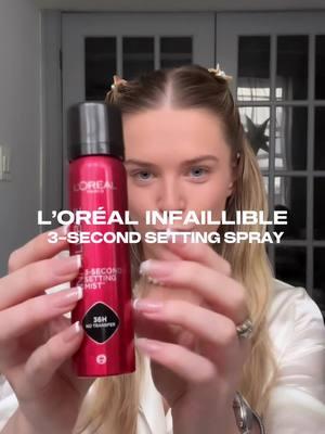 Advertisement for @L’Oréal Paris 💋My best beauty secret!  Infaillible Setting Mist is officially my secret weapon for ZERO transfer, ZERO marks, and all-day glow. Trust me, this is the spray you didn’t know you needed. #InfaillibleByLOréal #MakeupThatKeepsUp #LOREALPARISMAKEUP #LOREALPARISSKINCARE #INFALLIBLE #SETTINGMIST #MAKEUPHACKS