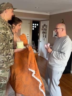 Soldiers prayers answered when he receives surprise pregnancy news on his birthday 🥹 #prayer #surprise #pregnant #birthday #family