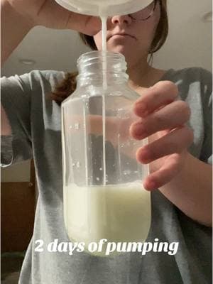 2 days of pumping 🥛 Lacked a pump session yesterday due to exhaustion from sick kiddos 🙃 #MomsofTikTok #ohio #pumpingmama #colostrum #breastmilk #exlusivelypumping #sickkids 