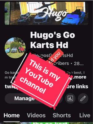 #youtube #subscribe #stayintouch #follow #hugosgokartshd 