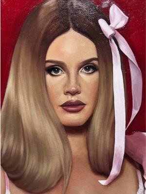 “The Lucky Ones”. Oil on canvas. @Lana Del Rey 🎀♥️ #oilpainting #fineart #contemporaryrealism #portraiture #artwork #fanart #artistsoftiktok #classical #lanadelrey #lizzygrant #process 