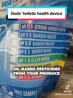 God’s Ultimate Holistic Health Device: The Power of pH-Balanced Water We discuss a holistic health device that creates seven different pH levels of water, ranging from super acidic to super alkaline, with a variety of uses such as wound care, produce cleaning, and laundry.  The water in the bag is 9.5 pH electrolyzed reduced water, which is antioxidant, anti-inflammatory, and anti-aging, and helps with cellular hydration. Comment or dm me “Water” to receive additional value!  Click the link in my bio to learn more  Text “Water” to (734) 306-5655 to receive the additional value faster!  Follow @lightupyourlane & lead the holistic health movement with me Together we create impact and multiple lanes of leveraged and passive income!  #HolisticHealth #WaterPurification #medicalgradeionizer #lightupyourlane  #naturalenergy #holistichealth #healing #healthiswealth #holistichealthbroker #billiondollarreferralbasedbusinessopportunity #pHBalancing #Antioxidant #AntiInflammatory #AntiAging #CellularHydration #ElectrolyzedWater #FreeRadicalFighting #holistichealthmovement 