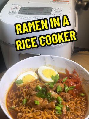 Ramen Noodles made in a rice cooker! Who needs a stove when you can make this flavorful ramen with just a few simple ingredients? 🍜🥢 Perfect for busy days or when you’re craving something quick and comforting. Watch how I made it and try it for yourself! Follow for more easy recipes! #RamenRecipe #EasyMeals #HomeCooked #QuickRecipes #FoodieTok #RamenLovers #ComfortFood #TikTokEats #dinnermadeeasy 