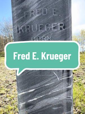 Replying to @Whatthef**k Fred was only 15 when he passed. We haven’t been able to find any history about this Fred E. Krueger, but whenever we go to the cemetery, we make sure to leave a couple things at his site and say hello. His grave is located right behind the infamous Madame Pearl de Vere. #cripplecreek #cemetery #fredekrueger #coloradocheck #mountpisgah #mtpisgah #freddykreuger #coloradohistory #miningtown #colorfulcolorado #letsgoexplorecolorado #nightmareonelmstreet #historiccolorado 