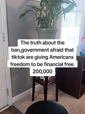 government ban but tiktok saves Americans #ban#gocernment#finicialfreedom