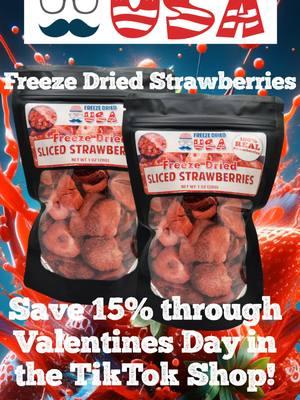 🍓 Berry Sweet & Guilt-Free! 🍓 Our freeze-dried strawberries are made with 100% real fruit—no added sugar, preservatives, or anything artificial. Just pure, sweet, and tangy goodness! Packed with vitamins, fiber, and antioxidants, they’re the perfect healthy snack for your busy day, baking adventures, or even a smoothie boost. 💥 Now 15% off in the TikTok Shop! Snack smarter and save big while supplies last. Tap to shop and give yourself the gift of healthy, delicious snacking! 🎉 #FreezeDriedStrawberries #HealthySnacks #BerrySweet #guiltfreefood #TikTokShopFinds #FreezeDriedUSA