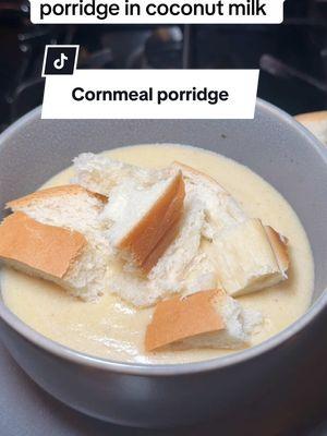 Cornmeal porridge Jamaicans style  #creatorsearchinsights #jamaicantiktok #jamaicanfood #cornmealporridge #Recipe 