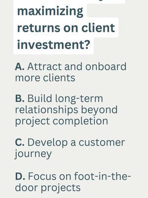 Freelancers, don't just finish a project and move on! Focus on increasing the lifetime value of your clients. Design a customer journey from that first project to long-term collaboration. Keep adapting and refining your approach. Experienced pros, share your tips for boosting client value! #Freelancing #ClientRelationships #Freelance #SelfEmployed