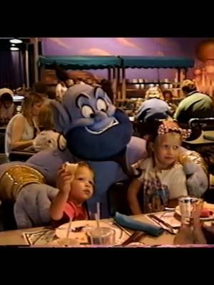 One of my favorite memories! The Genie shows off his moves at the Aladdin Soundstage Restaurant at MGM Studios. Recorded on October 6, 1997.  #90s #mgmstudios #aladdin 