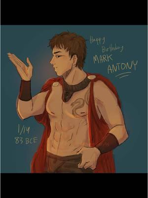 HAPPY BIRTHDAY MARK ANTONY #markantony #rome #romanhistory #romanempire #history #historytok #ancient #ancienthistory #ancientrome #marcusantonius #juliuscaesar #caesar #romehbo #hbo #hborome #jamespurefoy #art #drawing @amelia!! 🏛️⚔️ 