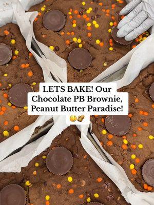 LET’S BAKE! Our Chocolate Peanut Butter Brownie, PEANUT BUTTER PARADISE! 🤤🥜 @Ohio Places To Go #buckeyebrownies #brownies #blondies #howto #gourmet #indulge #sweet #peanutbutter #chocolate #reeses #reesescup #dessert #desserttiktok #Foodie #SmallBusiness 