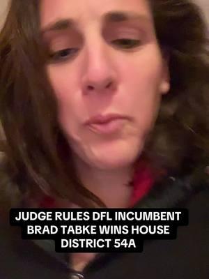 Judge Rules that DFL Brad Tabke wins MInnesota District 54A. Happy first day of the Minnesota Legislative Session! #minnesota #mn #foryoupage #dfl #gop #mom #workingmom #house 