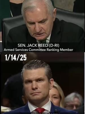 #Senate #Confirmation #Hearing #PeteHegseth #Senator #JackReed #OpeningStatement #fypシ゚viral #ForYou #ForYourPage #America 🇺🇲 