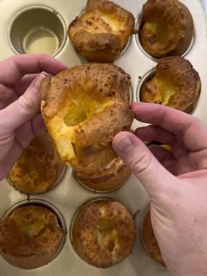 Yorkshire Puddings (Popovers in the USA) A slight variation on the phenomenal recipe from @kenjilopezalt 4 room temperature eggs 150g AP flour 175g Whole milk 1Tbsp heavy cream 3g salt 25g filtered water 50ml warm goose fat (pourable consistency) -Crack eggs into a bowl and whisk until lightly frothy -Whisk in milk, water, cream, salt -Slowly whisk in flour until smooth batter forms -Rest batter at room temperature covered for 1 hour -Preheat oven to 450f / 425 convection (preferred) -Equally distribute the goose fat between the wells of a 12 well  medium sized muffin tin -Heat tin in the oven for 10 minutes until beginning to smoke -Once smoking remove from oven. Pour batter evenly between wells (should be about half way up the tin -Place tin back in the oven for 15-18 minutes until puffed up and golden brown all over -Serve almost immediately, sprinkled with more salt. Enjoy. Copper bowl: @mauviel.1830.usa @mauviel.1830  Whisk: @dreamfarm  #food #fodie #foodies #Recipe #recipes #Receta #comida #cocina #yorkshire #yorkshirepudding #pudding #baking #bread #breads #breadmaking #roast #roastdinner #dinner #dinnerrecipe #EasyRecipes #easydinner #quickrecipe #quickrecipeideas #muffin #privatechef #elegant #luxury #finedining #cooking #cookingvideo