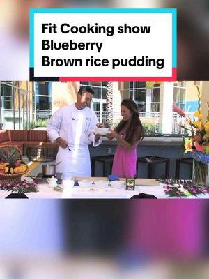 Fit Cooking Show | blueberry brown rice pudding in 10 minutes #kianatom #healthydessert #heslthyrecipes #healthyfood #brownricepudding #foryoupage 