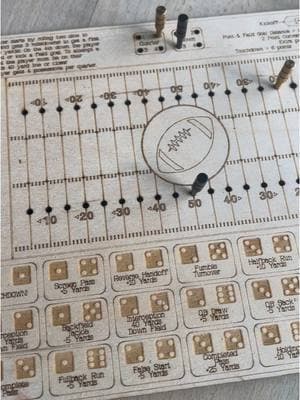 A little laser cut game for my Dad's Christmas gift. #lasercutting #omtech #homemadegifts #footballgame #footballfans #cribbage #woodburn #crafting 