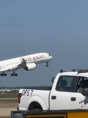 Ethiopian A350, departing Dulles airport for Addis Ababa on Dulles day 2024. #airbuslovers #airbus #aviation #a350 #ethiopia #ethiopianairlines 