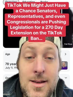 #greenscreen Senators like Ed Markey are pushing legislation to extend the TikTok Ban to 270 days. Call your State Senators and State Representatives to get this through. #fyp #fypシ #viralvideo #tiktokban #savetiktok #edmarkey #senator #representatives #congress #extension #270 #makethecall #letsgo #usa🇺🇸 #breakingnews 