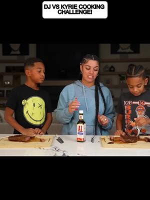 DJ vs Kyrie cooking challenge! P7 #familyfun #familytime #theprincefamily #princefamily #kyrie #challenge 