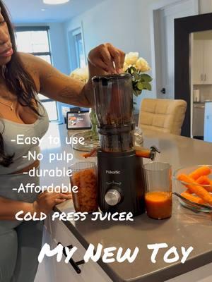 Healthy lifestyle 2025 anyone? @Pukomc #coldpressedjuice is my new toy and I’m loving it. Check it out  y’all #pukomc #shayna #juicer #coldpressed #healthy #2025  #fyp #guyanesegirl #BlackTikTok #CasaTikTok #tiktokpartner #TikTokShop #brandedcontent 