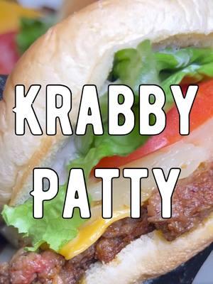 Krabby Patty Recipe  . Ingredients  Impossible Meat Mayo Jerk seasoning  Lettuce  Onion  Tomato  Hamburger buns Cheddar cheese  Pineapple  . #Foodie #food #krabbypatty #foodporn #foodies #foodblogger #yummy #burger #cafe #restaurant #spongebob #Love #funny #usa #mefr #music #repost #fyp #meme #memepage 