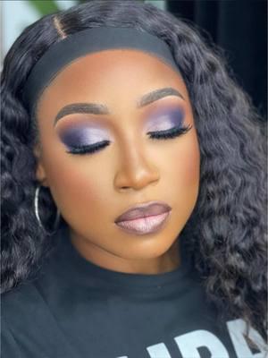 This Cool Toned Purple Makeup Look Tho😍  Eyeshadow- Bare With Me Palette & Haute Topic Eyeshadow Palette  Lips - Lip Cream Shade 9  #kyithemakeupeducator #makeuptiktok #batonrougemua #fyp #fylpシviralシ #makeuplook 