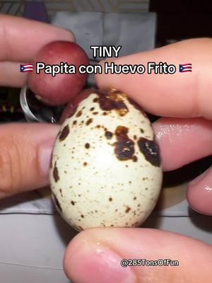 My mom calls this COMIDA DE PÜTA 😂… do you put ketchup on this or not? I dont like ketchup on my eggs 🥴 #tiny #tinykitchen #tinyfood #tinycooking #puertorican #nuevayol #papitafrita #puertoricanfood 