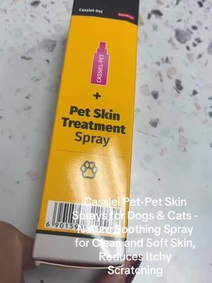 #Cassiel Pet-Pet Skin Sprays for Dogs & Cats - Nature Soothing Spray for Clean and Soft Skin, Reduces Itchy Scratching#tiktikshop 