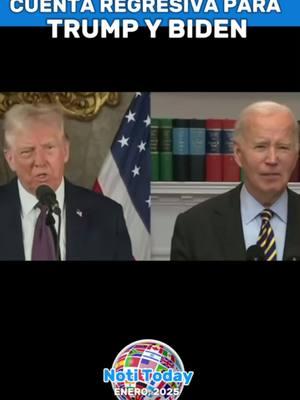 🇺🇸Trump y Biden en cuenta regresiva #notitoday #noticias #eeuu #enero #2025 #trump #biden #casablanca #elecciones #votos 