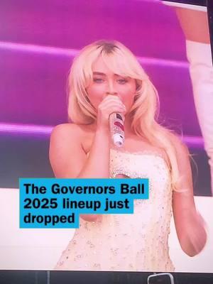 The Governors Ball 2025 lineup just dropped! 👀 Headlining this year are Tyler the Creator (@feliciathegoat ), #olviarodrigo and @Hozier 🔥 The presale begins this Thursday, January 16, at 10am.