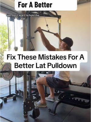 Fix These Mistakes For A Better Lat Pulldown #backday #backworkout #liftweights 