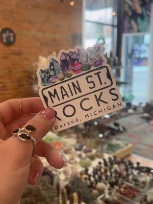 Come see us and add a little magic to your day✨ #mainstreetrocks #michigan #durand #rockshop #crystalshop #fyp #crystals #fossils #magical #Love 