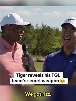 “We got rizz” 😭 (via @Jupiter Links GC) #golf #tigerwoods #tgl #PGATOUR #fyp 