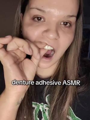 I tried #asmr #asmrsounds #immediatedentures #denturegangnoshame #denture #denturegang #dentureconfidence #denturetok #denture #denturesatayoungage #denturequeen👑 #teeth 