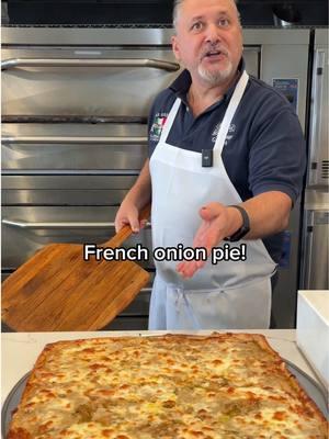 You want French onion soup? I can make you a French onion pie! #frenchonion #frenchonionsoup  #soupseason #soup #caramelizedonions #shiitake #pizza #pizzeria #nypizza #nypizzasuprema #pizzatiktok #pizzatok #longisland #longislandeats #longislandfood 