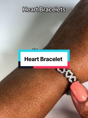 I love me a good cute bracelet! #heartbracelet #bracelet #jewelry #tiktopshopping #budgetfriendly 